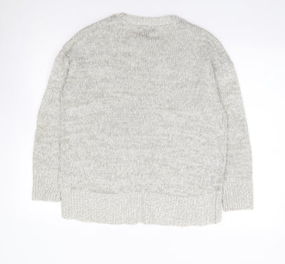 Womens UK Size M New Look Grey Pullover Jumper