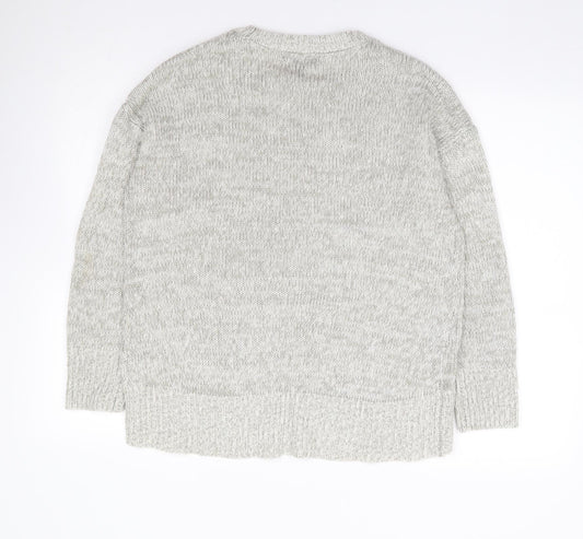 Womens UK Size M New Look Grey Pullover Jumper