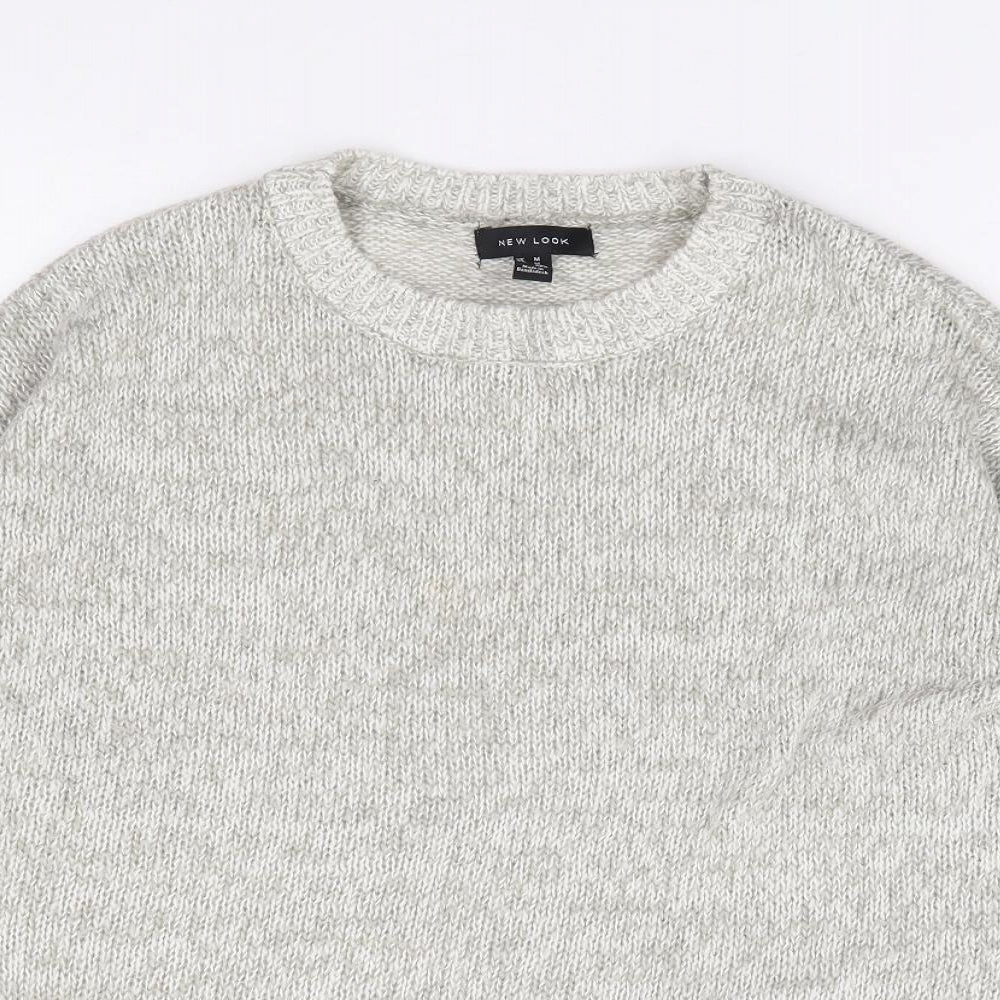 Womens UK Size M New Look Grey Pullover Jumper
