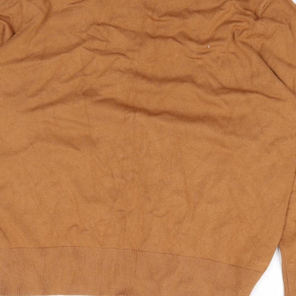Womens UK Size 16 M&Co Brown Pullover Jumper