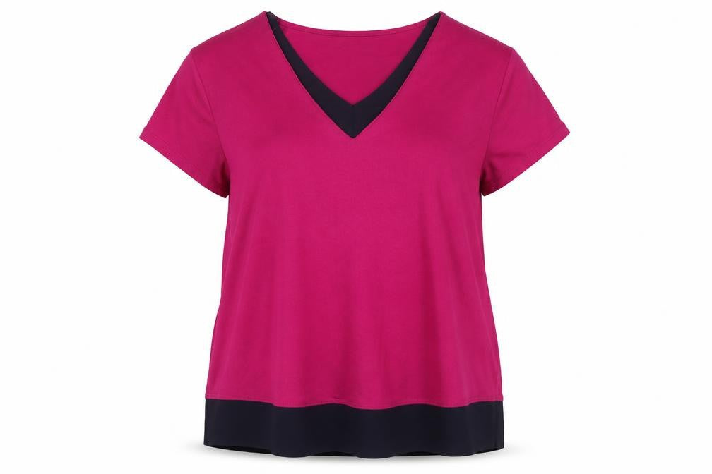 Womens UK Size 14 Marks and Spencer Pink Jersey T-Shirt