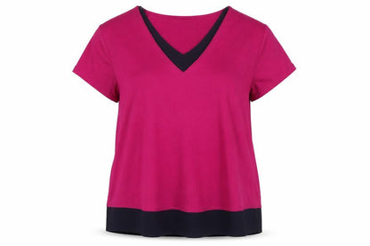 Womens UK Size 14 Marks and Spencer Pink Jersey T-Shirt