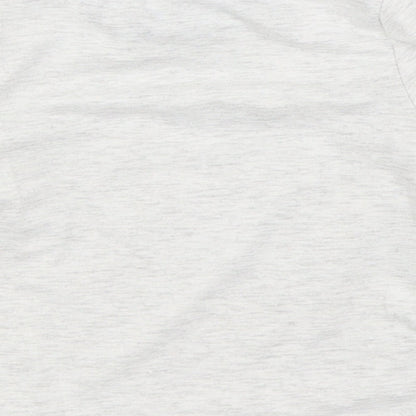 Cheeky Chimp Boys Grey  Cotton Basic T-Shirt Size 12-18 Months Round Neck Pullover
