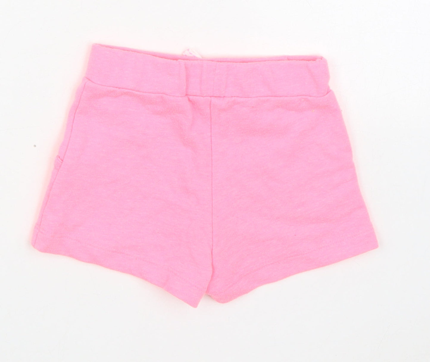 Dunnes Stores Girls Pink  Polyester Cropped Trousers Size 18-24 Months  Tie