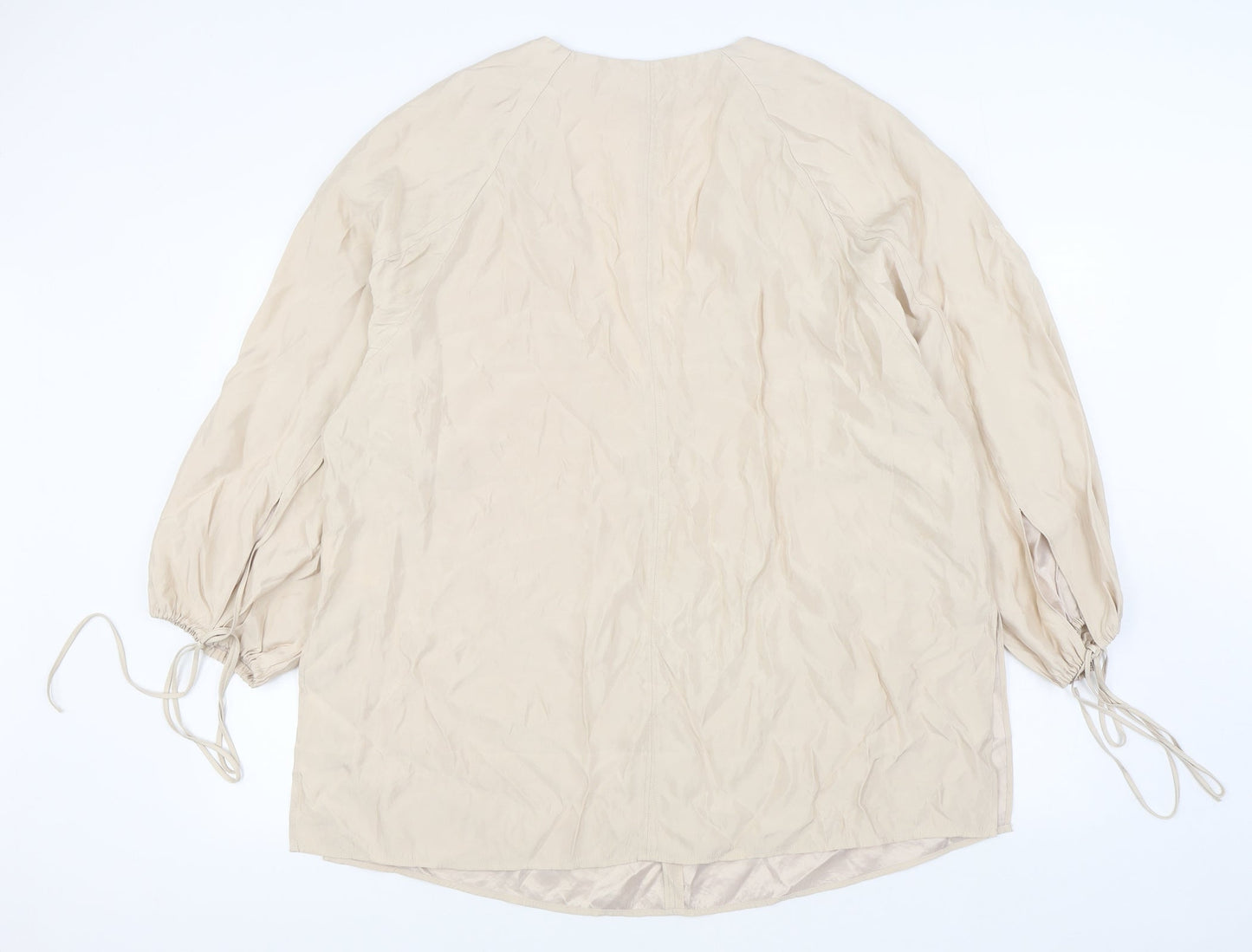 Womens UK Size L H&M Beige Basic Blouse