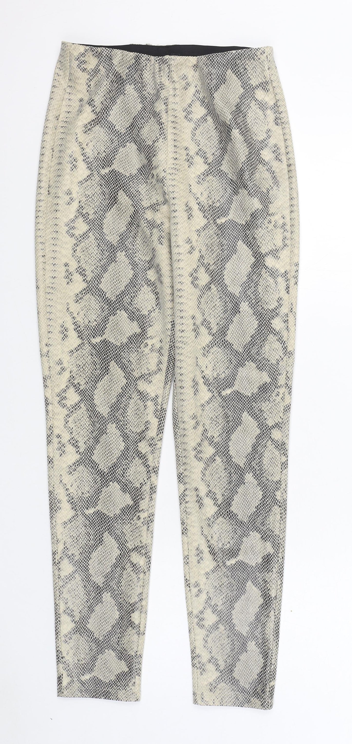 Womens UK Size 8 VERO MODA Regular Fit Jogger Beige Trousers
