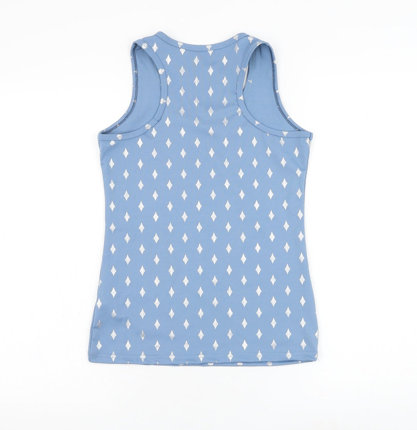 Womens UK Size S Preworn Blue Basic Tank