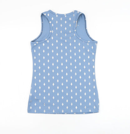 Womens UK Size S Preworn Blue Basic Tank