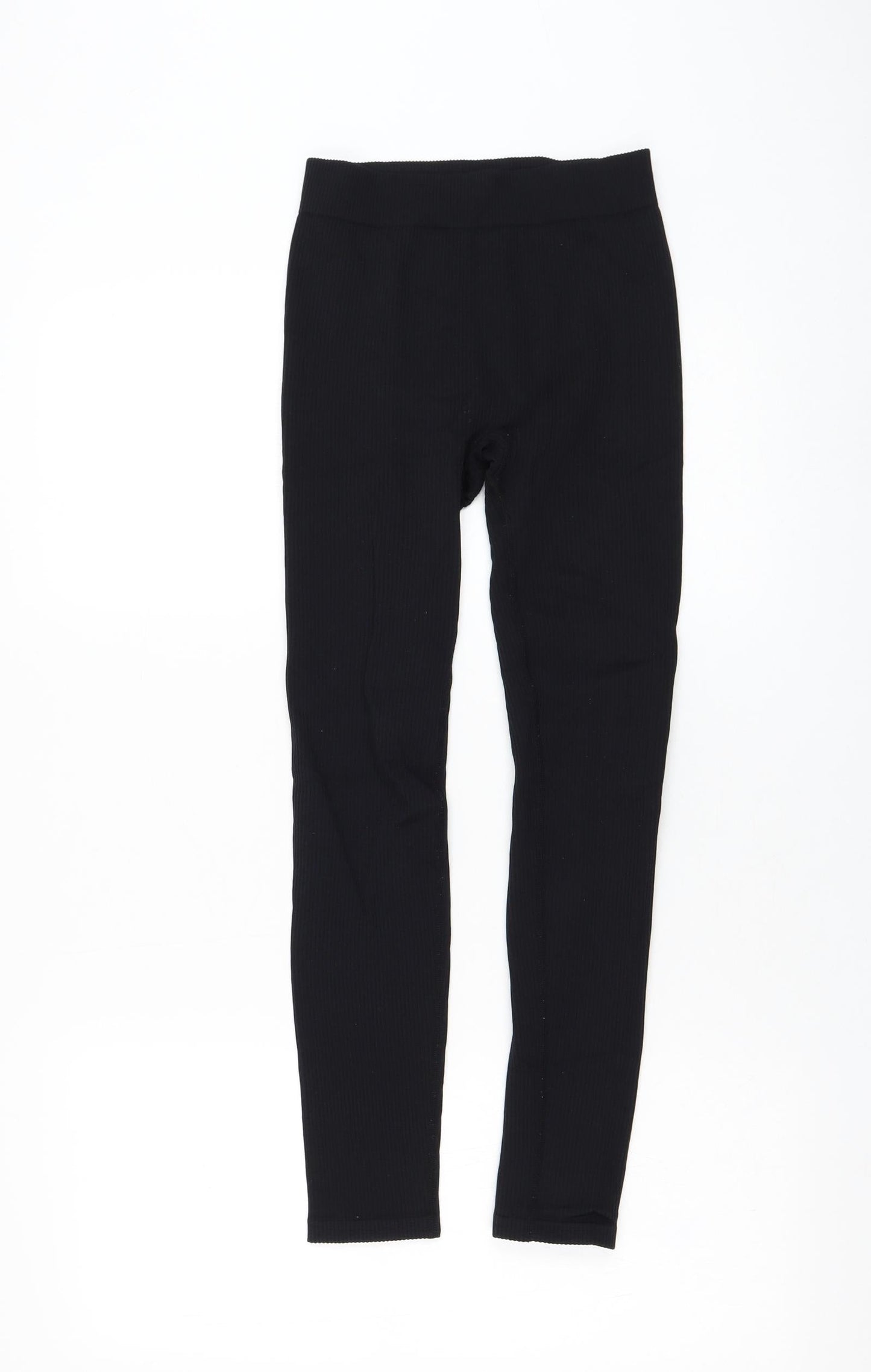 Womens UK Size XS Dunnes Stores Regular Fit Compression Black Leggings