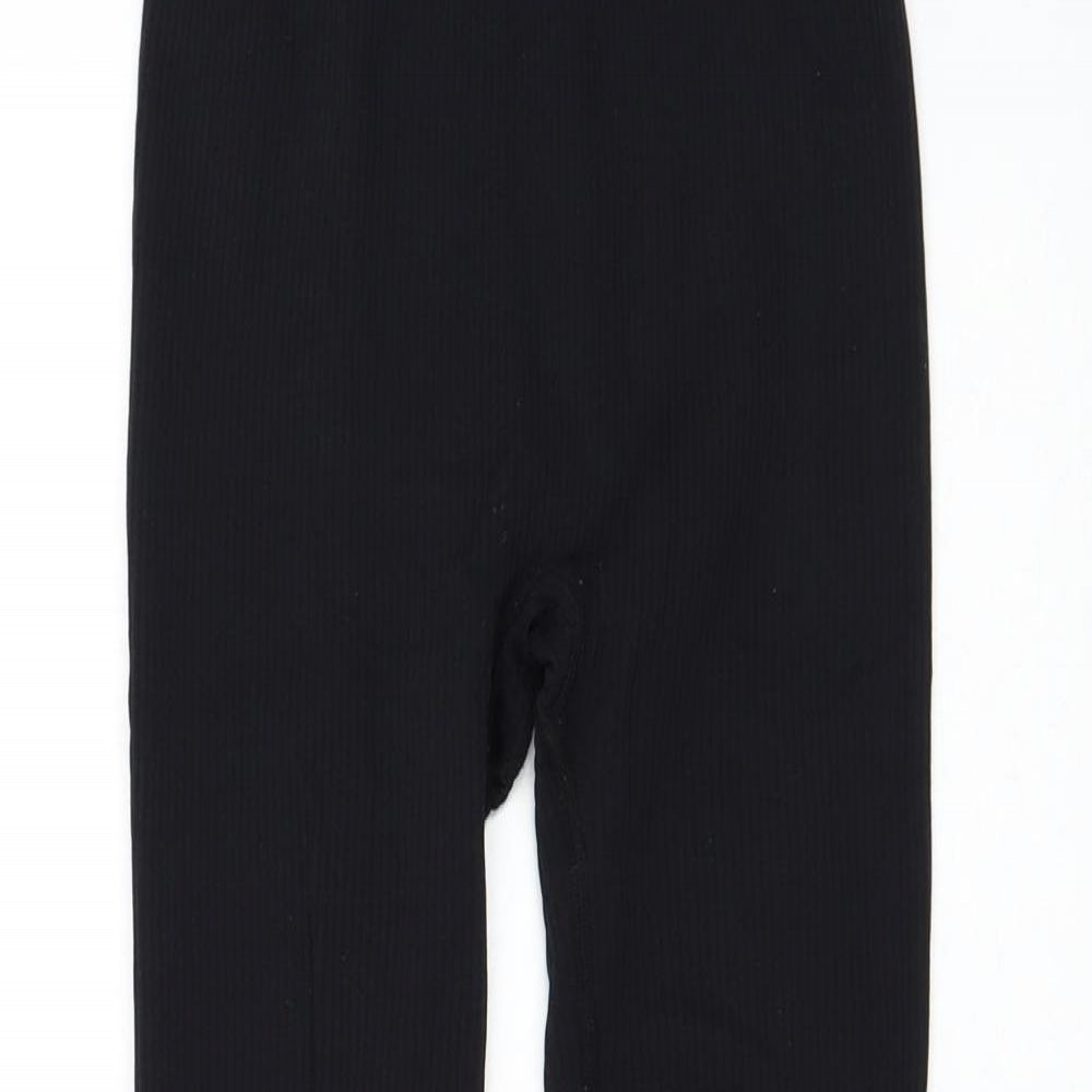 Womens UK Size XS Dunnes Stores Regular Fit Compression Black Leggings