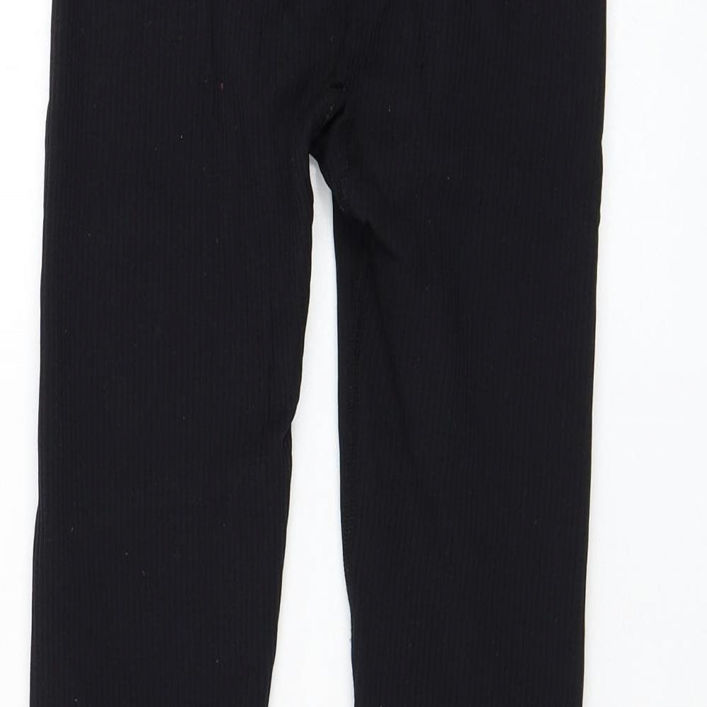 Womens UK Size XS Dunnes Stores Regular Fit Compression Black Leggings