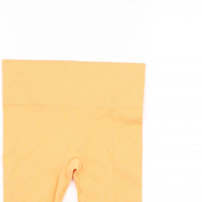 Primark Womens Orange  Nylon Biker Shorts Size 6 L8 in Regular
