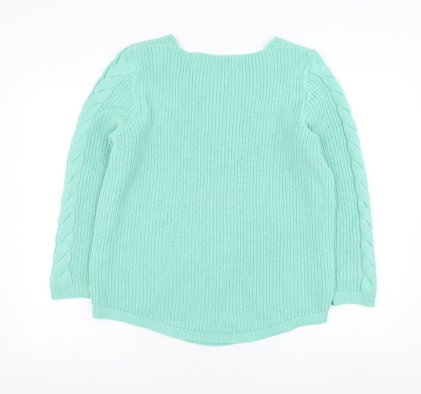 Womens UK Size L BASSINI Blue Pullover Jumper