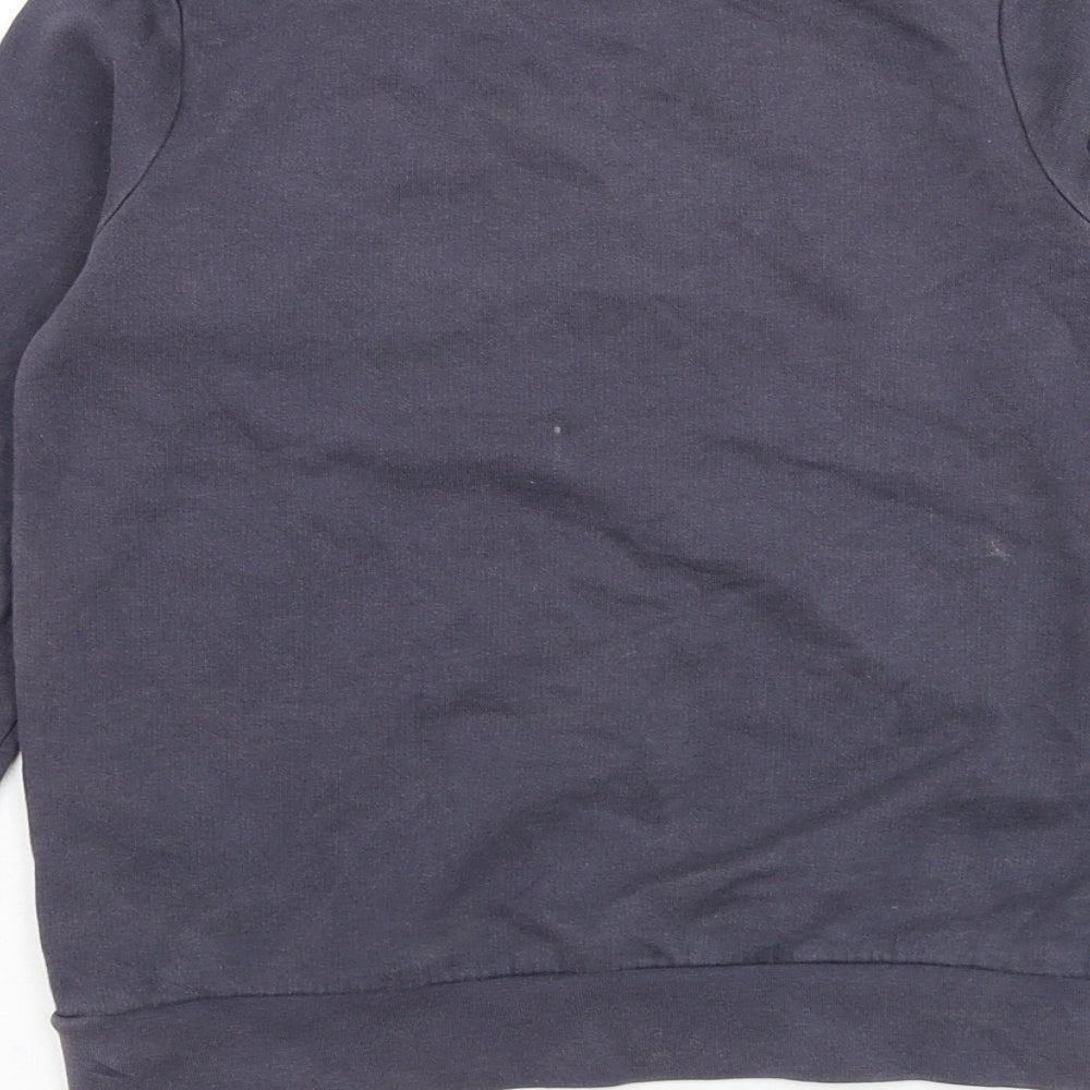 name it Girls Grey  Cotton Pullover Sweatshirt Size 6 Years  Pullover - Butterfly