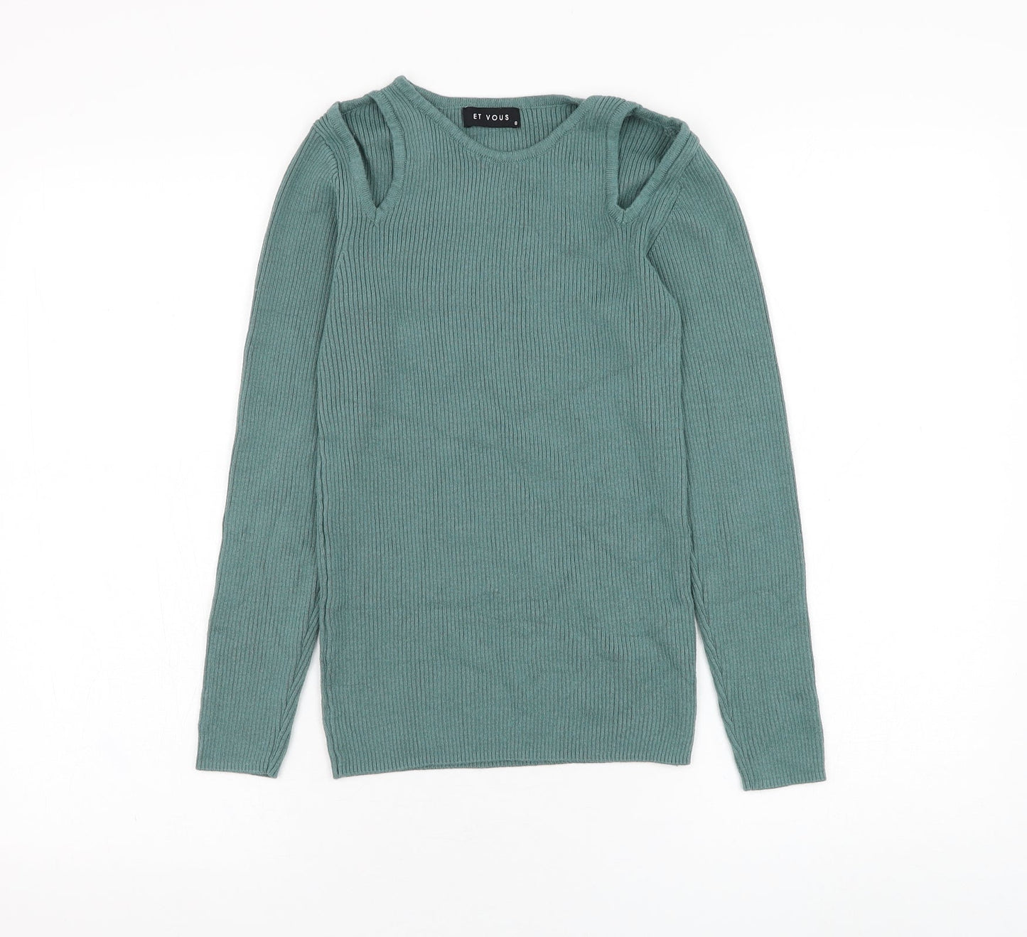 Womens UK Size 8 Matalan Green Pullover Jumper
