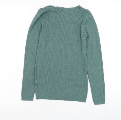 Womens UK Size 8 Matalan Green Pullover Jumper