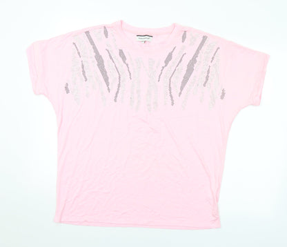 Womens UK Size M Paramour Pink Basic T-Shirt