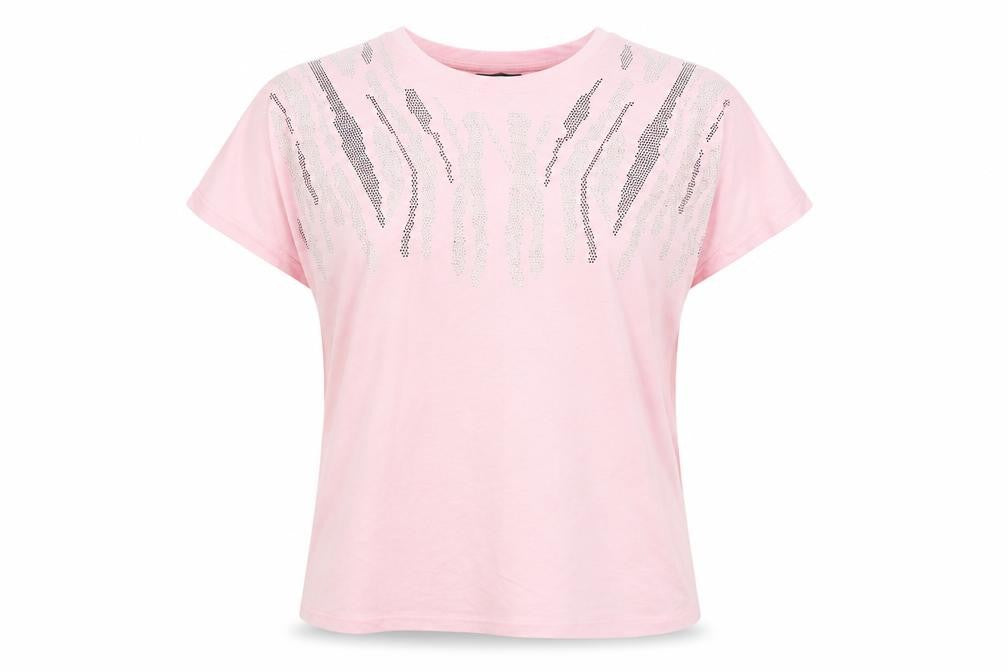 Womens UK Size M Paramour Pink Basic T-Shirt