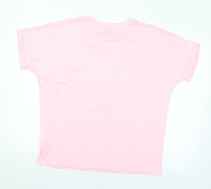 Womens UK Size M Paramour Pink Basic T-Shirt