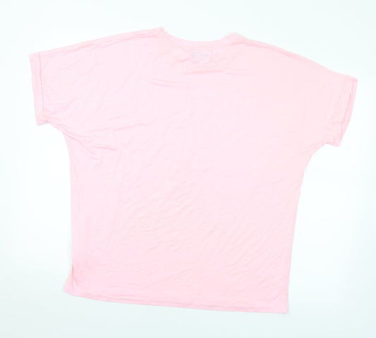 Womens UK Size M Paramour Pink Basic T-Shirt