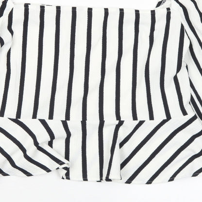 Womens UK Size L H&M White Basic Blouse