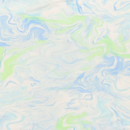 Primark Womens Multicoloured Geometric Polyester Basic T-Shirt Size 14 Round Neck - 14-16