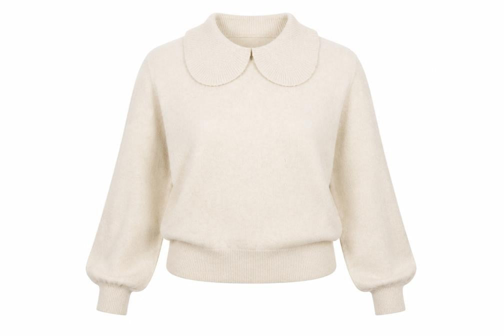 Womens UK Size M VERO MODA Ivory Pullover Jumper