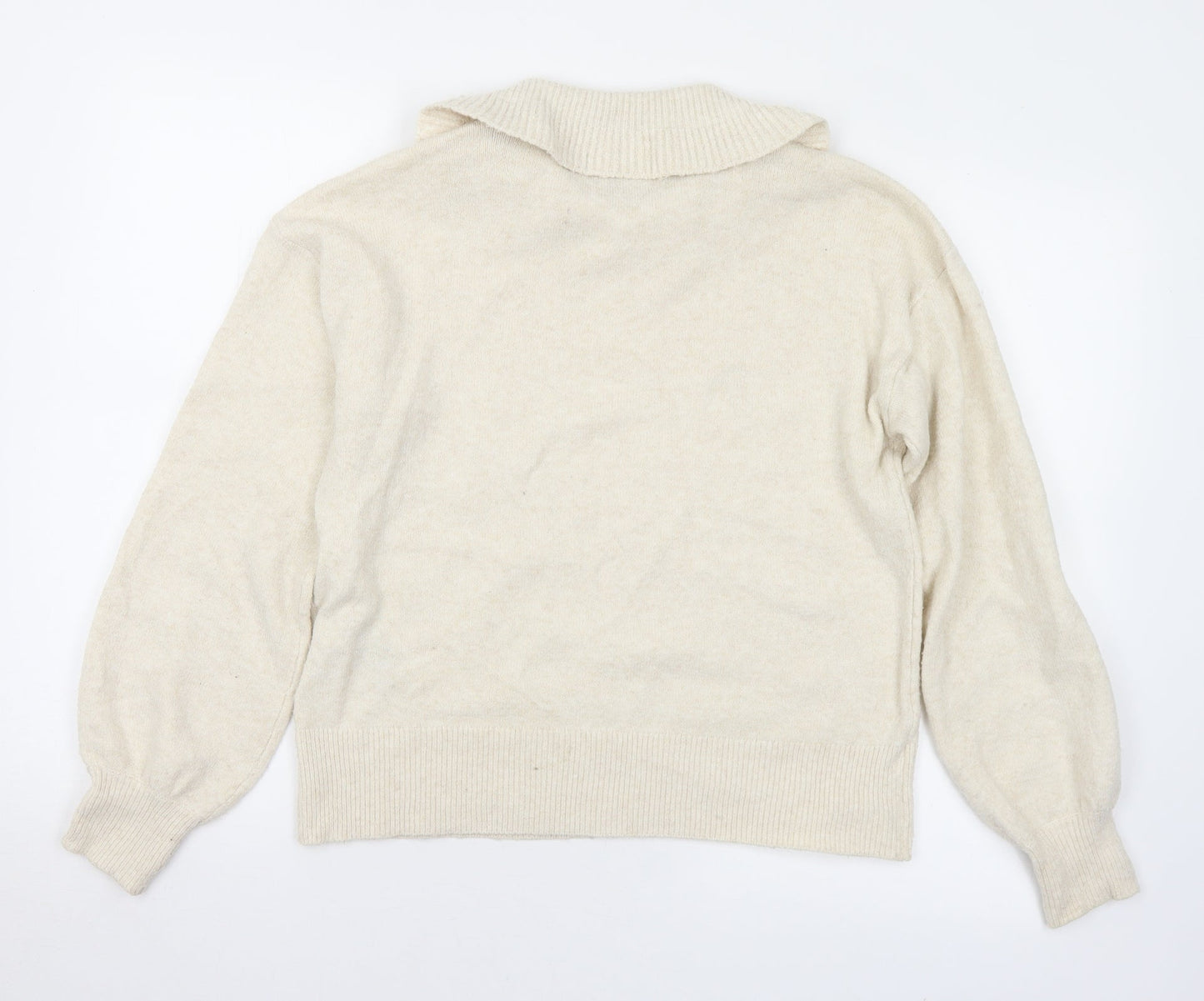 Womens UK Size M VERO MODA Ivory Pullover Jumper