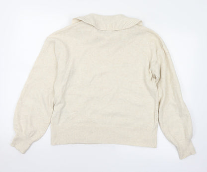 Womens UK Size M VERO MODA Ivory Pullover Jumper