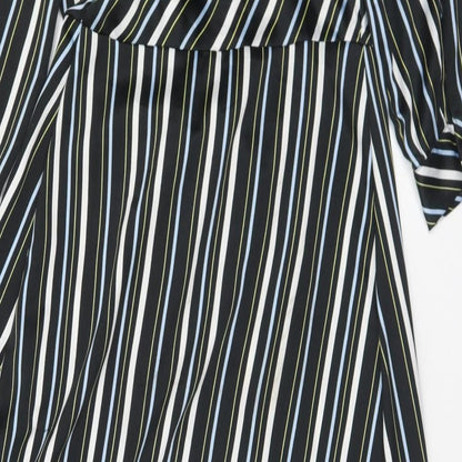 Calliope Womens Multicoloured Striped Polyester Wrap Dress  Size XS  V-Neck