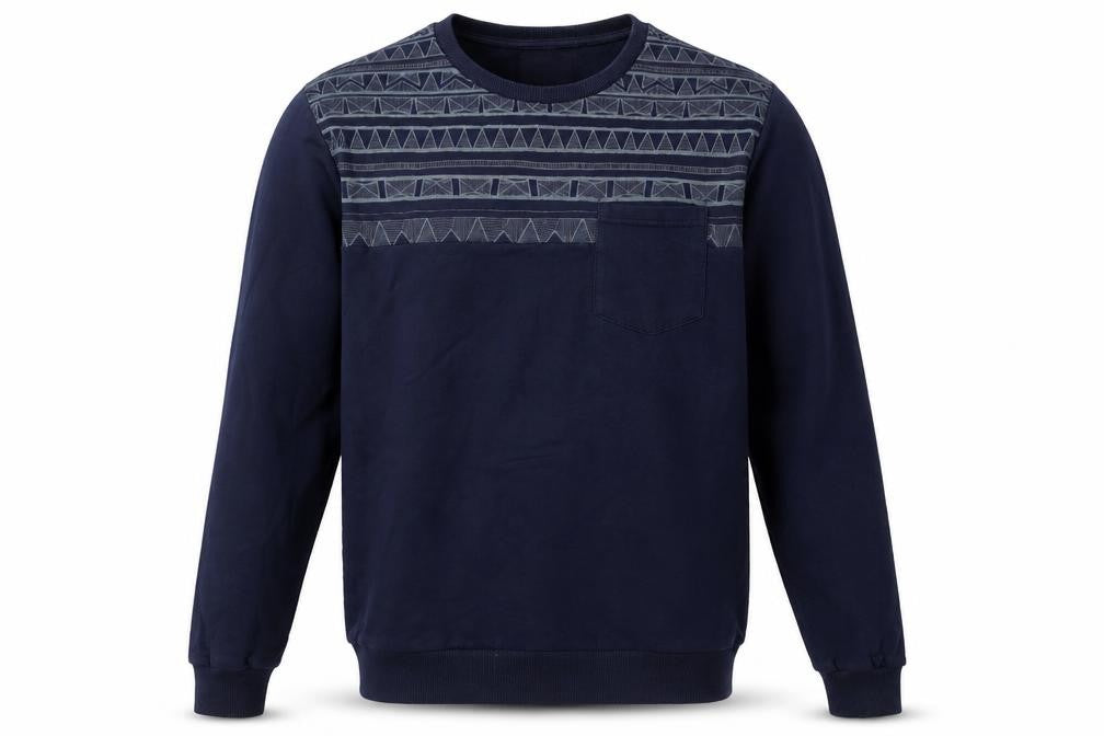Mens UK Size M Easy Blue Pullover Sweatshirt