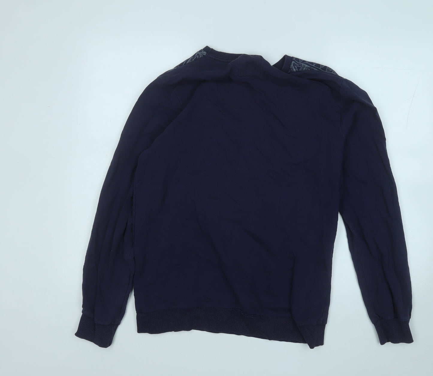 Mens UK Size M Easy Blue Pullover Sweatshirt