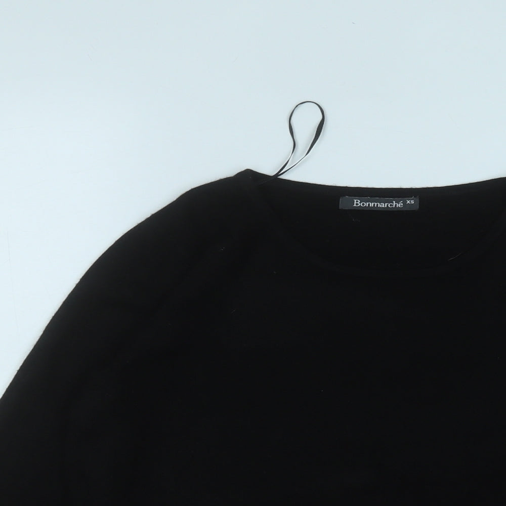 Womens UK Size XS Bonmarché Black Pullover Jumper