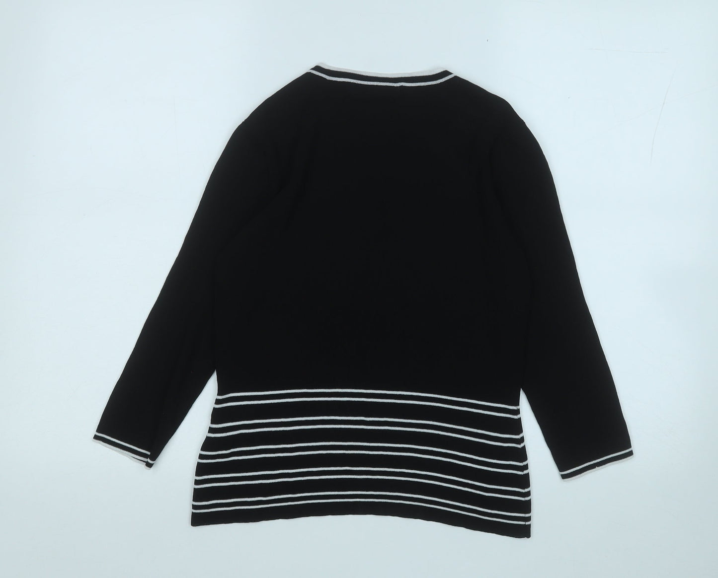 Womens UK Size M M&Co. Black Pullover Jumper