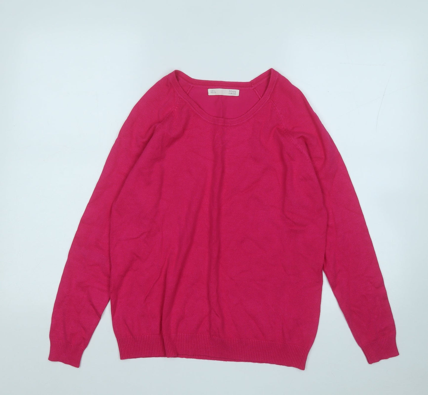 Womens UK Size L Sfera Pink Pullover Jumper