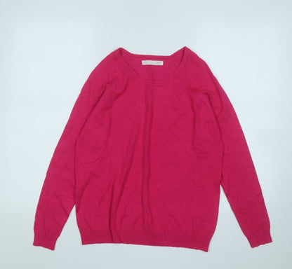 Womens UK Size L Sfera Pink Pullover Jumper