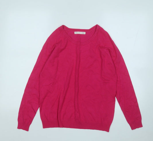 Womens UK Size L Sfera Pink Pullover Jumper