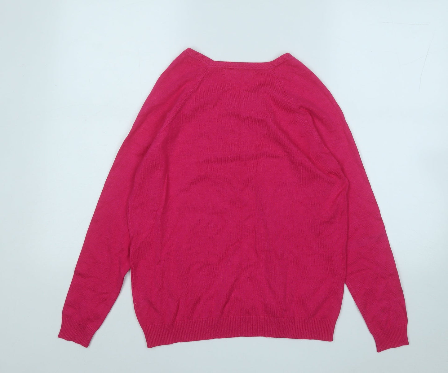Womens UK Size L Sfera Pink Pullover Jumper