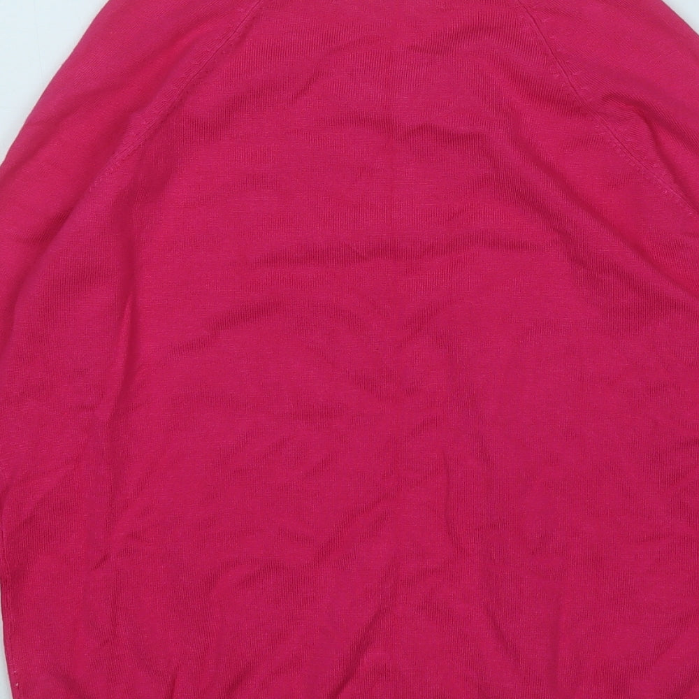 Womens UK Size L Sfera Pink Pullover Jumper