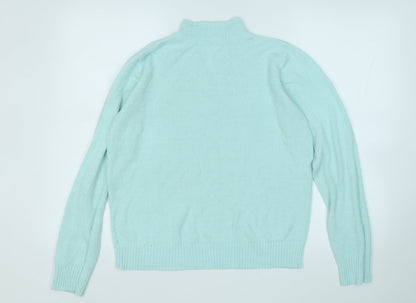 Womens UK Size M EWM Blue Pullover Jumper