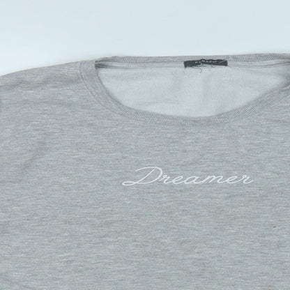 Primark Womens Grey  Cotton Pullover Sweatshirt Size 20   - Dreamer