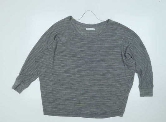 Womens UK Size L Only Grey Pullover Jumper