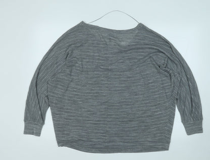 Womens UK Size L Only Grey Pullover Jumper