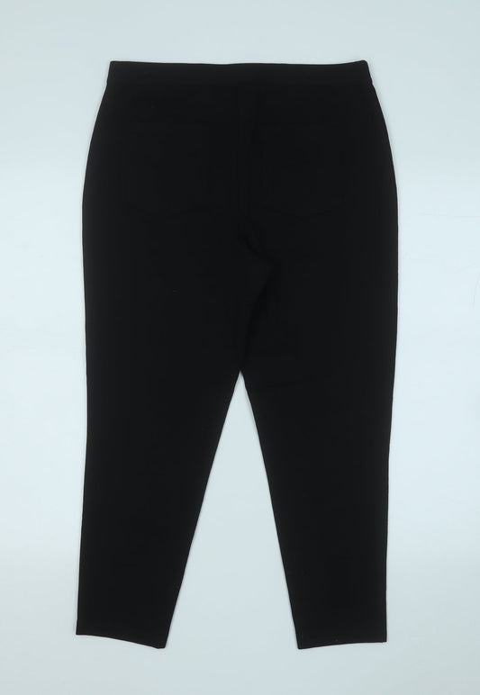 Womens UK Size 14 ASOS Regular Fit  Black Trousers