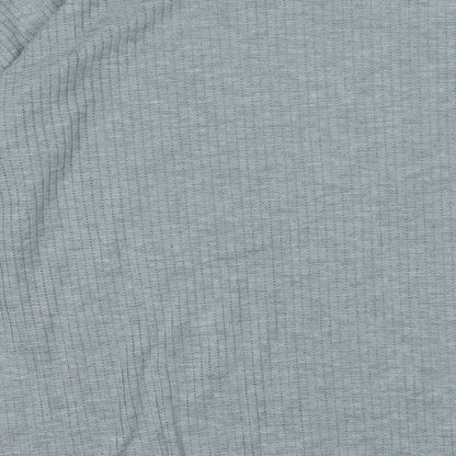 Boohoo Womens Grey Round Neck  Polyester Pullover Jumper Size 16