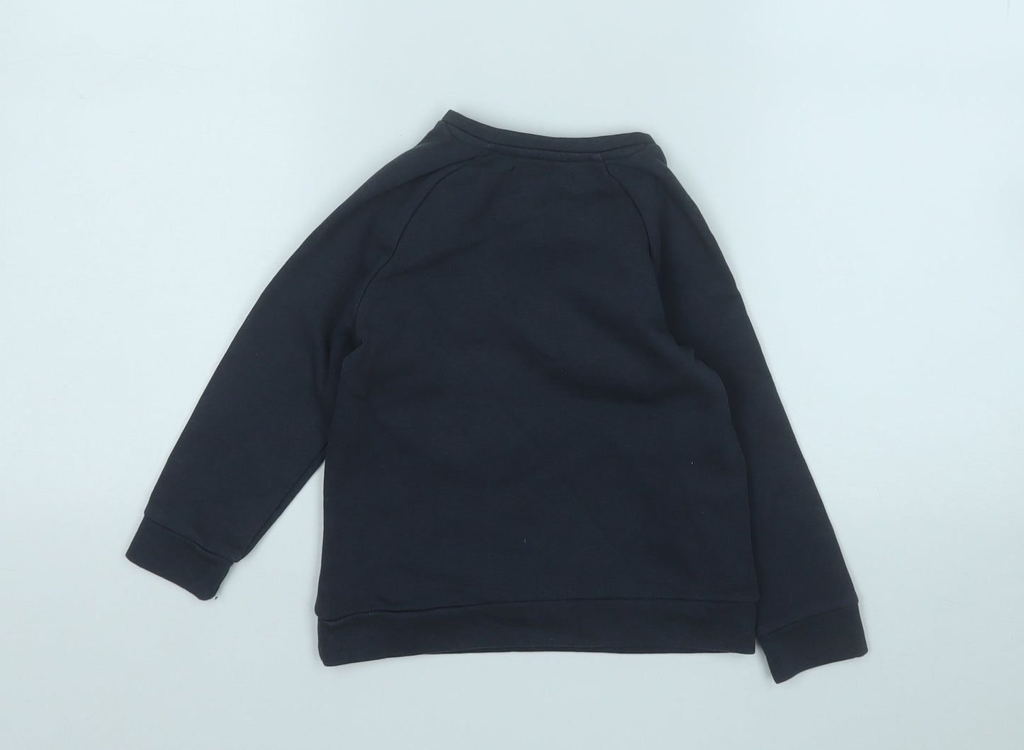 abcd Girls Blue Geometric Cotton Pullover Sweatshirt Size 5 Years