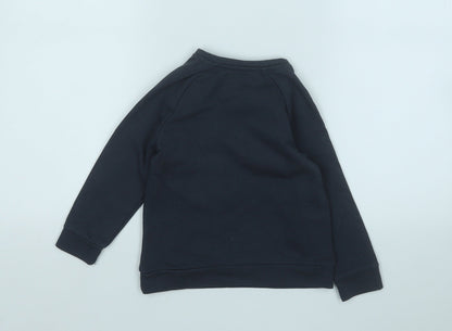abcd Girls Blue Geometric Cotton Pullover Sweatshirt Size 5 Years