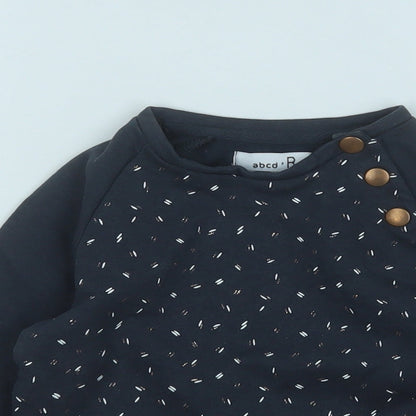 abcd Girls Blue Geometric Cotton Pullover Sweatshirt Size 5 Years