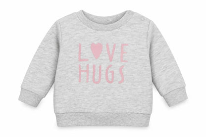Primark Girls Grey  Cotton Pullover Jumper Size 0-3 Months   - Love Hugs