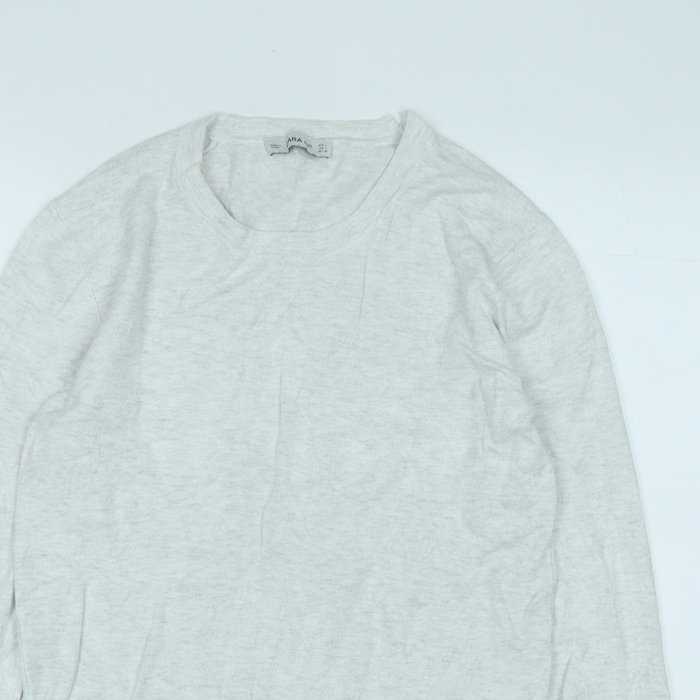 Womens UK Size L Zara Grey Pullover Jumper